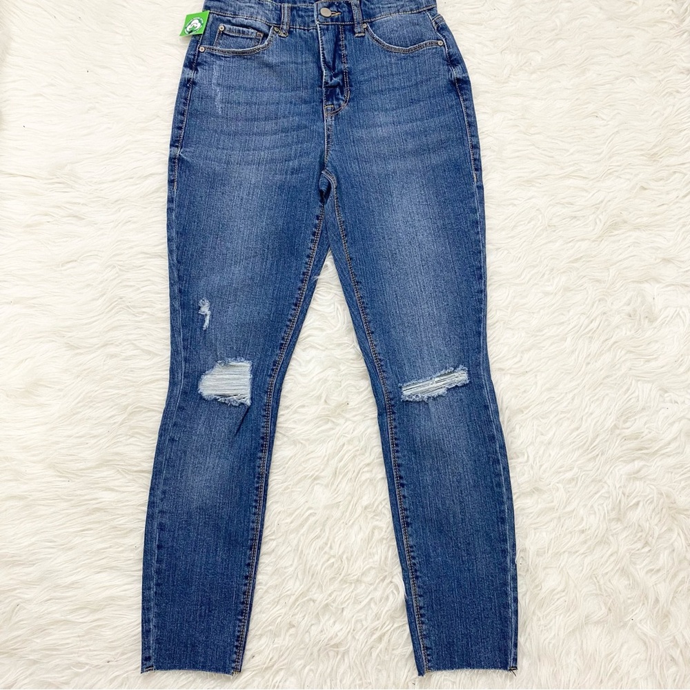 FAAHIONNOVA Blue Denim High Waist Skinny Jeans - Picture 3 of 4